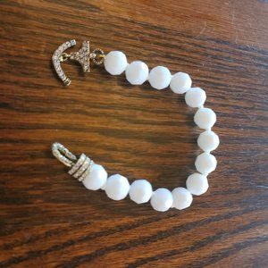 White bead bracelet